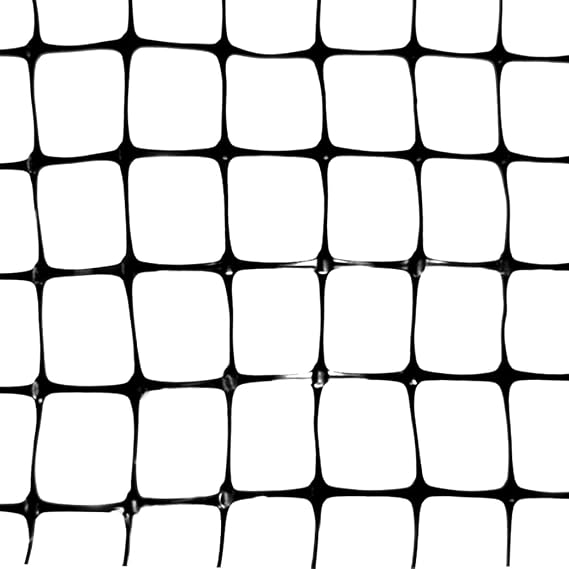 Bird-X Structural Bird Net, Ideal for Gardens and Medium-Weight Applications, Durable Polyethylene Bird Netting, Easy to Install, 1/2" Hole Openings, 100' x 14', Black, NET-STR-100