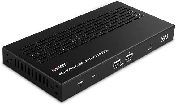 Lindy 4K30 HDMI & USB Over IP Extender - Decoder