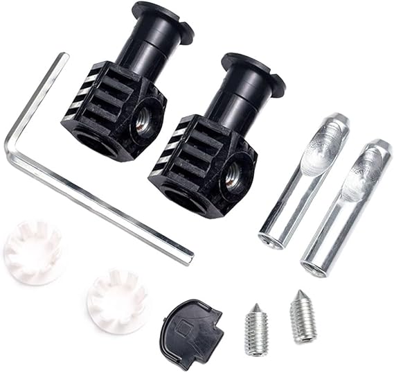 Black Zinc Plated Toilet Wall Fixing Screw Set