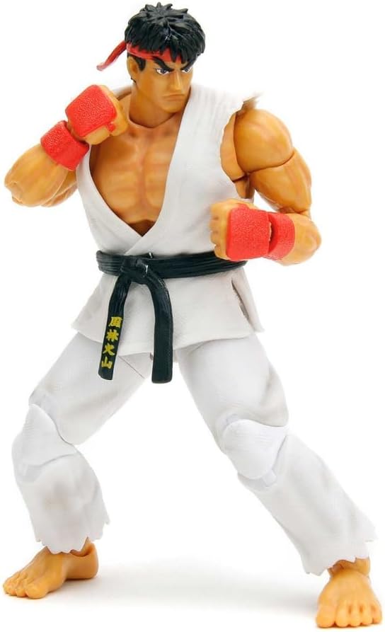 Ryu 15,2 cm hareketli figür, aksesuarlı ve alternatif kafa ve ellerle Ultra Street Fighter II: The Final Challengers (2017) Jada 34215 video oyunu modeli