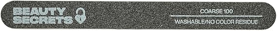 Beauty Secrets Coarse 100 Grit Black Nail File