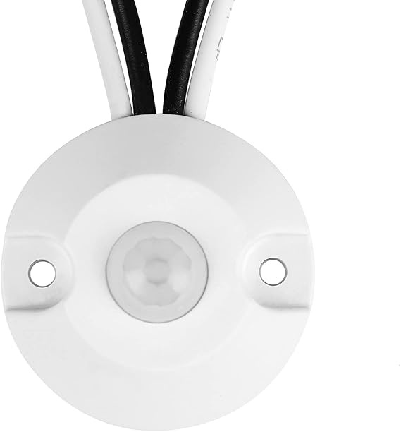 Facon 12V DC PIR Motion Sensor Switch, Use with Strip Lights, LED Lights, Incandescent and Halogen Bulbs(White)