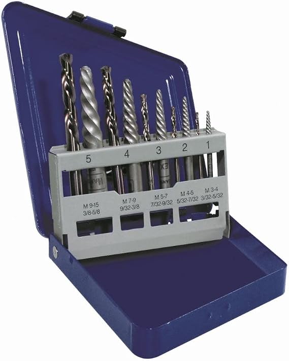 Irwin Tools IRWIN Screw Extractor/Drill Bit Set, 10-Piece (11119)