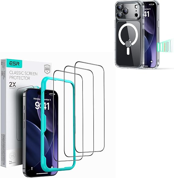 ESR for iPhone 17 Pro Max Case with Screen Protector 3Pack