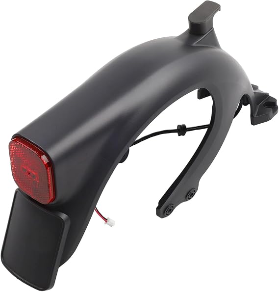 Rear Mudguard with Taillight Assembly for Ninebot for Max G2 Electric Scooter, Premium ABS Plastic Ducktail, Black