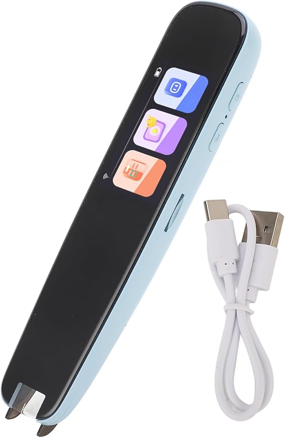 Smart Pen Scanner, Language Translator Dictionary Scanner Reader, English Learning Scanning Pen HiFi Speaker Translator Device for Students Travel Learning