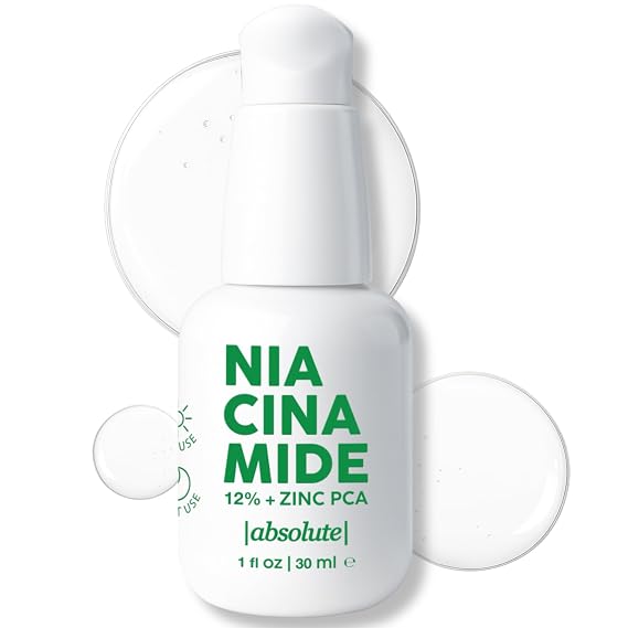 Absolute 12% Niacinamide + 1% Zinc PCA Serum Oil Balancing Serum for Refined-Looking Skin