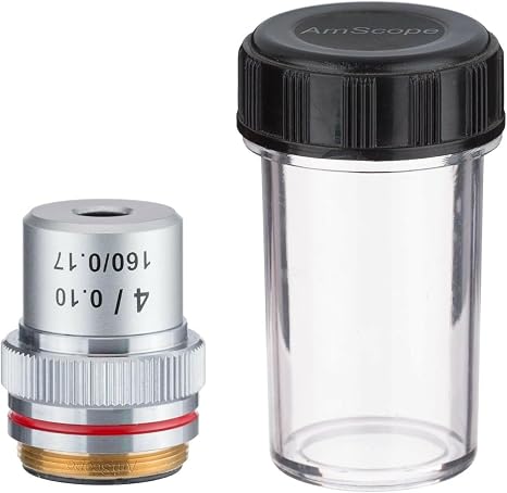 AmScope A4X 4X Achromatic Microscope Objective