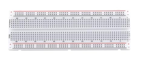BB830 Solderless Plug-in BreadBoard, 830 tie-Points, 4 Power Rails, 6.5 x 2.2 x 0.3in (165 x 55 x 9mm)