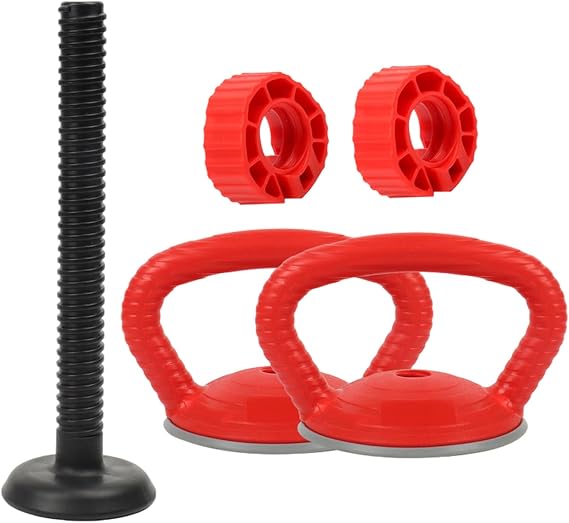 Kettlebell Grip - Barbell Replacement Grips Accessories | Ergonomic Dumbbell Handles for Strength Training Home Gym Fitness Workout Exercise Competition Weightlifting, 0.98 x 1.97 inches