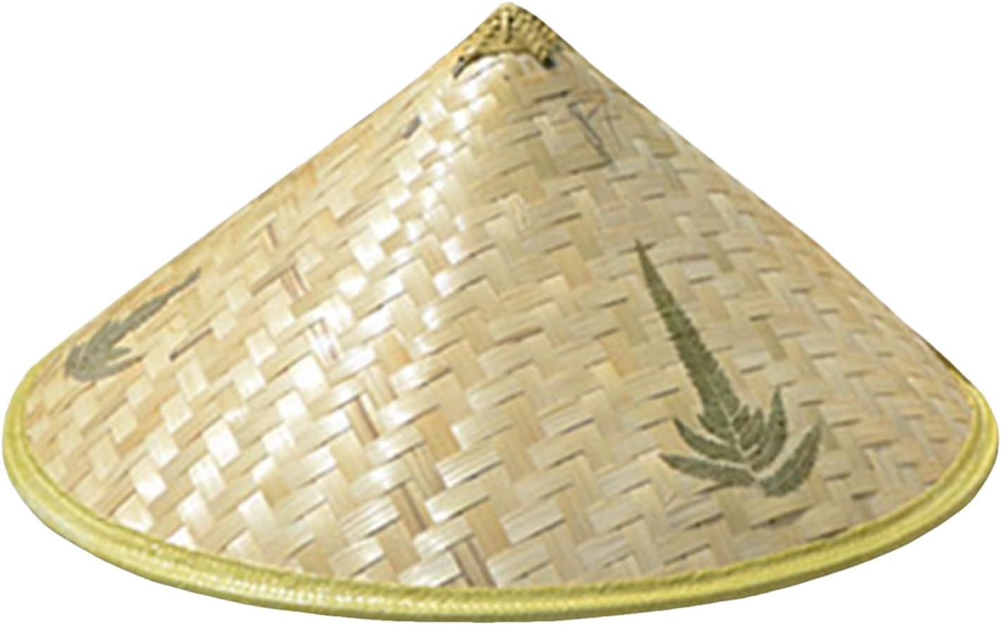 2026 Chinese Oriental Sun Hat Dance Props Handmade Woven Rice Straw Tourism Rain Cap for Farmers Fishing Yellow Asian Handmade Church Tower Hat