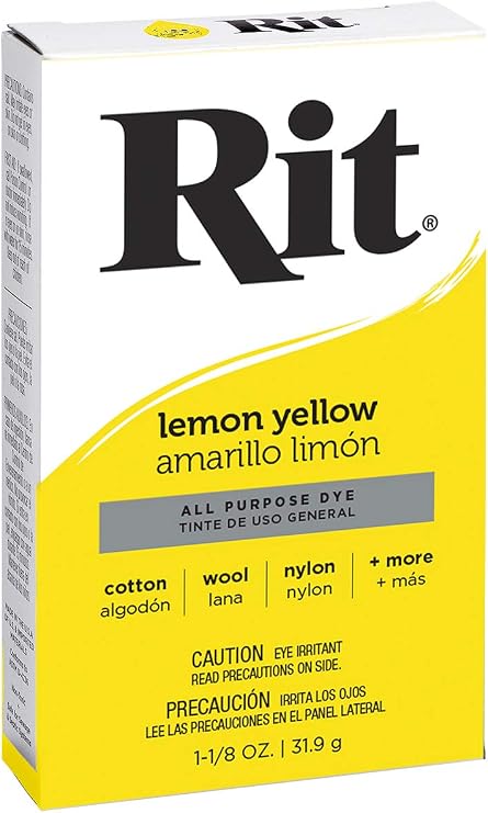 Rit All-Purpose Powder Dye, Lemon Yellow