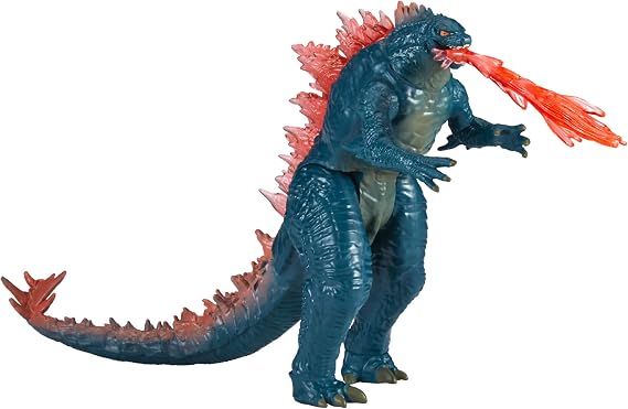 Godzilla x Kong: The New Empire features 6-inch Godzilla evolved action figure, iconic collectible movie character toy, Heat Ray Power, the toy is suitable for ages 4 and up