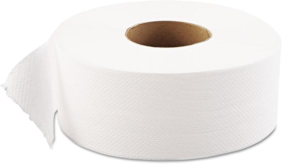 GEN 1511 JRT Jumbo Bath Tissue, 1-Ply, White, 9-Inch Dia, 12 Rolls/Carton