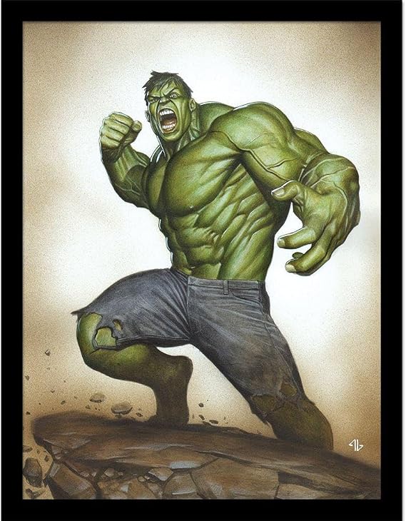 Hulk - THE BEST DEFENSE Framed Poster