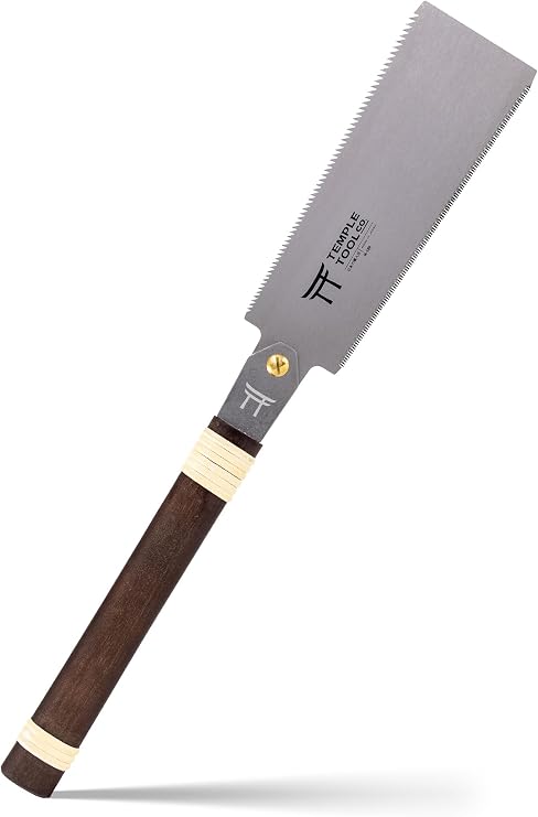 Japanese Pull Saw - 7 Ryoba Hand Saw with Rip-cut and Crosscut - for Dovetails, Tenons, Joinery, Cutting Boards to Length & Width- Temple Tool Co.