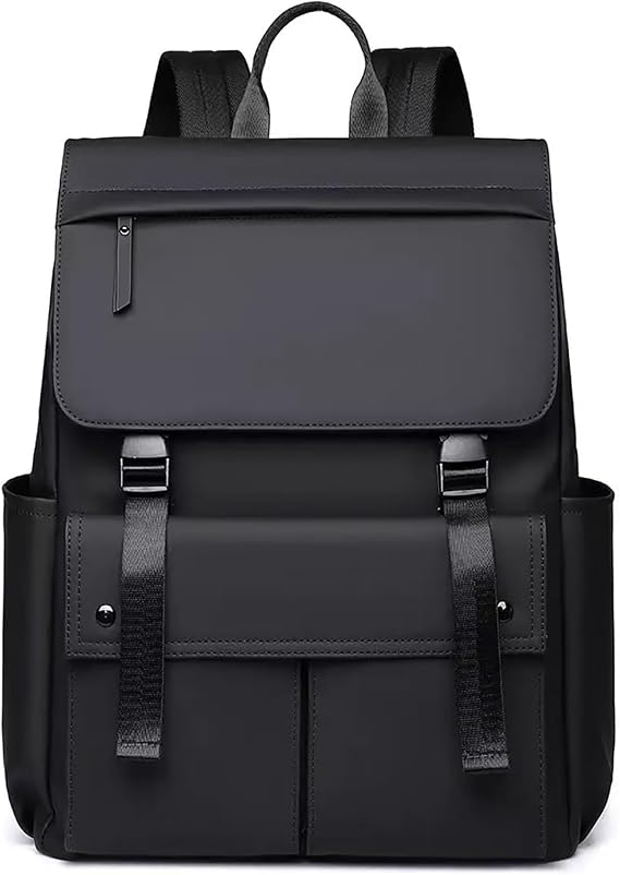 Men’s Backpack Black Rucksack, Slim Fit Lightweight School Bag, Water-Resistant Large Capacity Multi-Pocket 15.6 Laptop Backpack for College, Business Travel, Everyday Carry & City Explorer