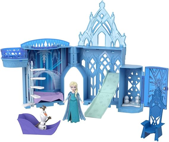 Mattel Disney Frozen Mergeable Storygrounds™ Play Sets, Elsa's Ice Palace Disney Frozen Toys, Elsa's Mergeable Castle, gifts for kids JDP63