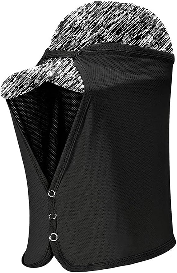 Unisex Sun Protection Neck Shade Mesh Cap Drape Elastic Cooling Face Covering