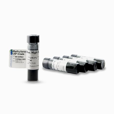 Methylene Blue Powder - USP/Pharma Grade, 99+% - 3rd Party Tested - Formaldehyde Free - 5 Gram