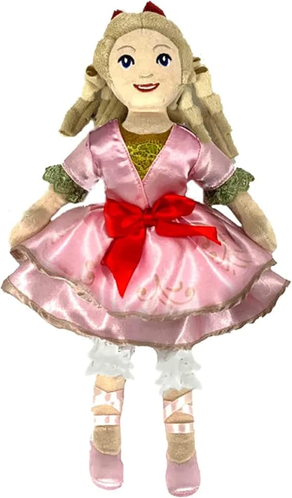 Nutcracker Ballet Gifts, Plush Nutcracker Doll, Clara Christmas Ornaments, Soft Figure Decoration with Traditional Ballerina Costume for Holiday Home Decor, Ideal Xmas Ornament, 14 Inch
