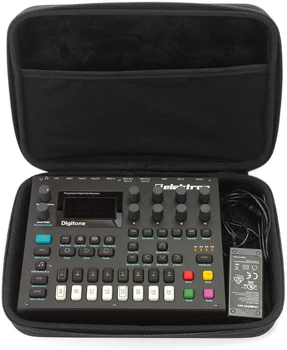 Analog Cases Elektron Digitakt/Syntakt/Digitone Case - Custom-Fitted Compact Pulse Hard Case for Travel