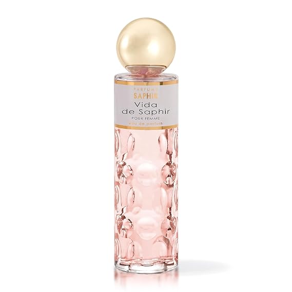 PARFUMS SAPHIR Vida Eau de Parfum, Spray Vanilla Perfume for Women 200ml