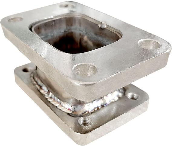 Stainless Steel T3 to T4 Turbo Adapter Conversion Flange | Universal Turbocharger Adapter for T3/T4 | High-Strength Turbo Exhaust Flange