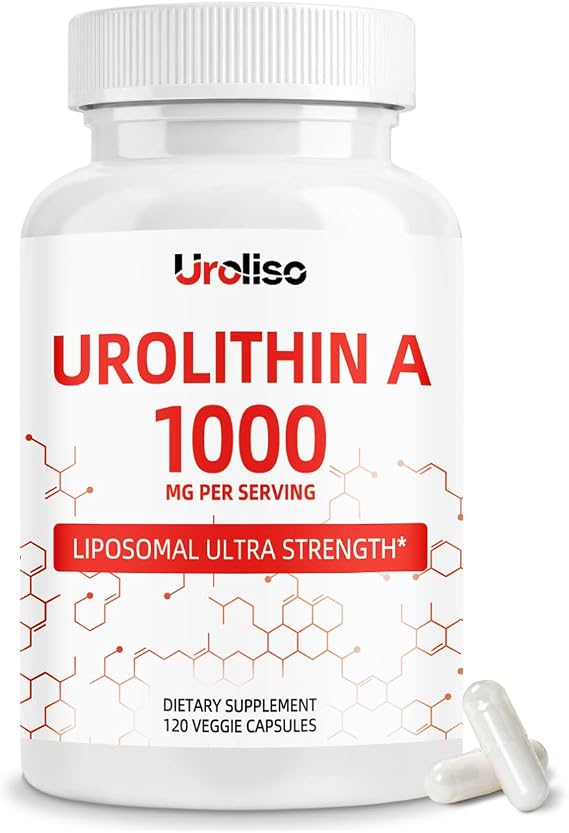 Urolithin A Supplement 1000mg, High Purity Formula, Mitochondrial Support
