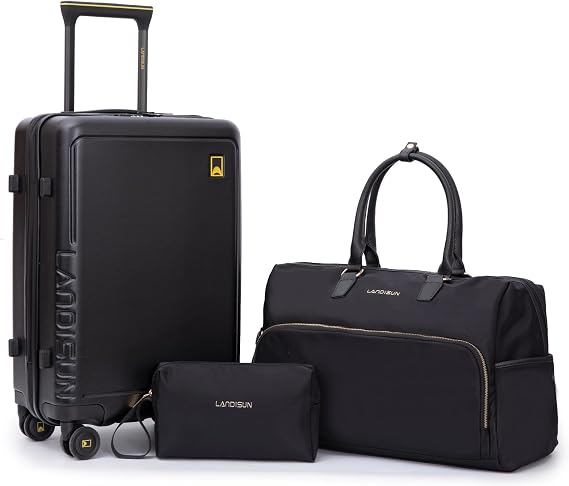 Travelhouse 3-Piece Luggage Set with Spinner Wheels & TSA Lock