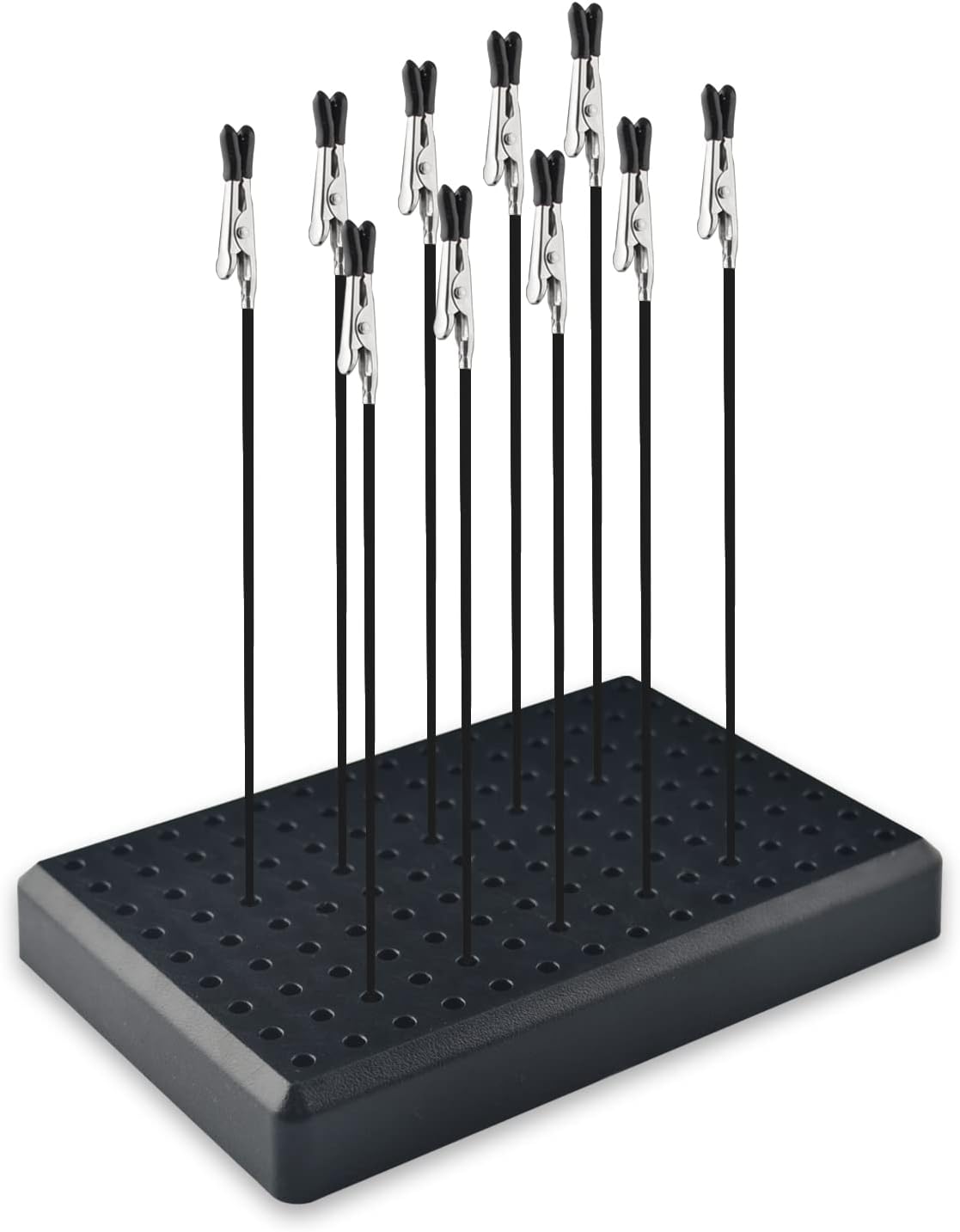 ABEST 10 Pcs Alligator Clip Sticks with Base Model Holder for Airbrush Hobby Model Parts Models Assemble