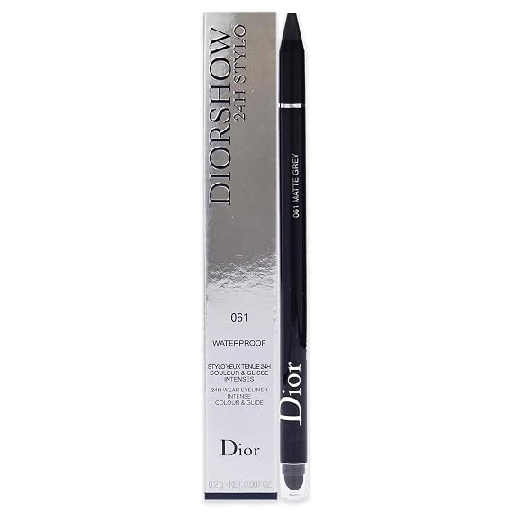 Christian Dior Diorshow 24H Stylo Waterproof Eyeliner - 061 Matte Grey Women 0.01 oz, (257683)