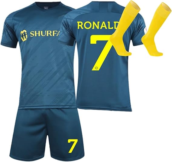 Generic Kids Football Kit 24/25 Home/Away Boy's Soccer Jerseys, Shorts and Socks Set for Boys Youth (2-13 Years)