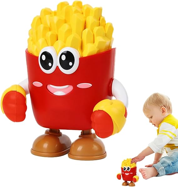 Dancing Robot Dancing Doll French Fries Design Music Light Companion