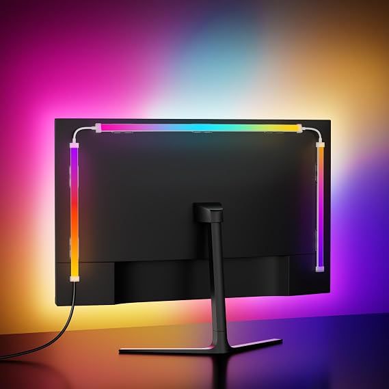 Skydimo 24 Inch ARGB LED Strip Lights, Monitor Backlight with USB, PC Sync with Screen Color or Music, Dynamic Ambient Smart Light with Software Control [Energy Class A]