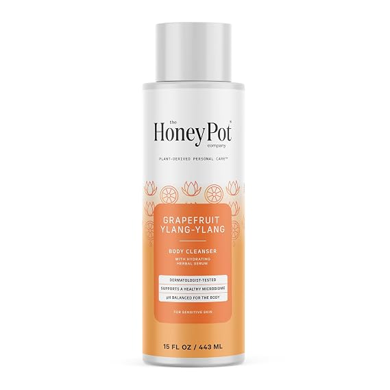 The Honey Pot Company - Body Wash for Women - Grapefruit Ylang Ylang