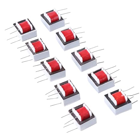10pcs/pack High Efficiency Audio Isolator Transformers 600:600 Ohm 1:1 EI14 Isolating Audio Transformers