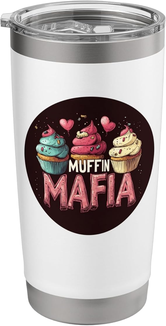 Muffin Cakes Costume for Snacks and Candy Lovers Stainless Steel Insulated Tumbler