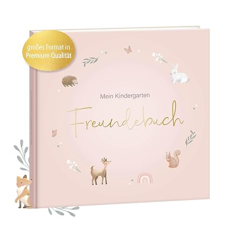 mintkind Nursery Friendship Book Pink - Friendship Book to Fill In