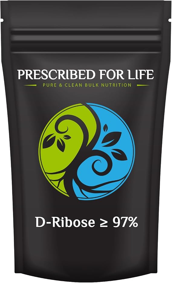 Prescribed For Life D Ribose Powder | High Purity D Ribose, Greater Than or Equal to 97% | Fine Powder (10kg / 22lb)