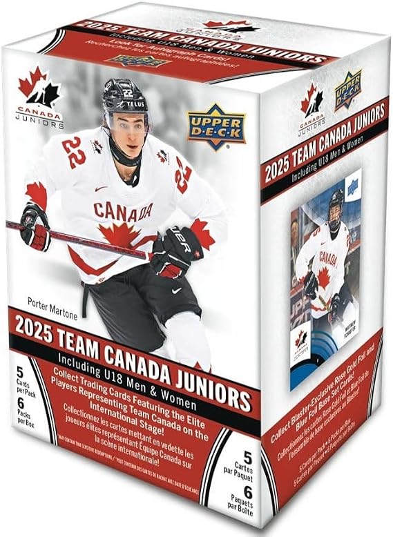 Upper Deck 2025 Team Canada Juniors Blaster Box
