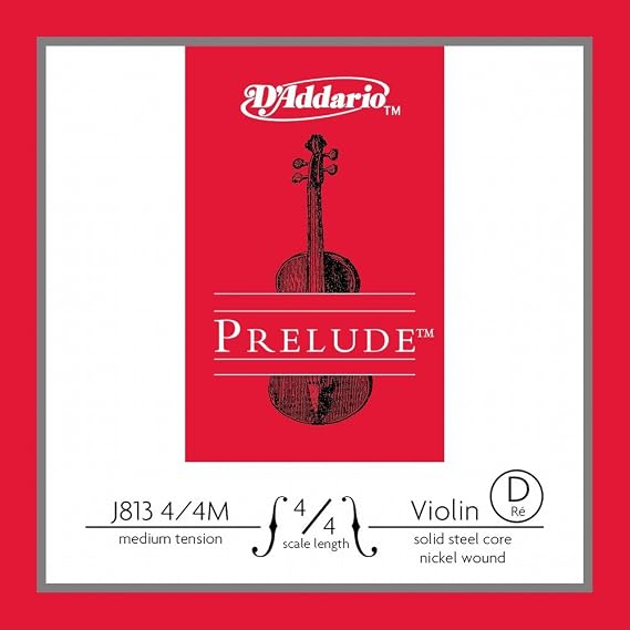 D'Addario Prelude Violin 10Blk D 4/4 Med (J8134/4M-B10)