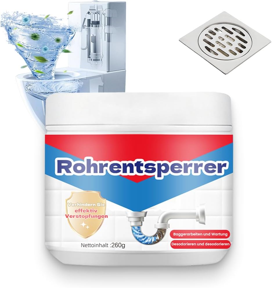 Drain Unblocker, 2025 New Drain cleaner, Powerful Pipe Dredge Agent, Keep Your Wash Basin and Toilet Unblocked, Safe for All Pipes 1PCS