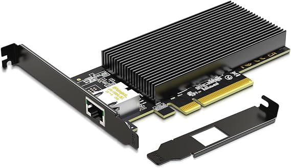 10Gb RJ45 PCI-E Network Card with X540 Controller, Gigaplus X540-1T 10Gb Ethernet Adapter with Single 10Gbe PCI-E NIC, Support Windows/Linux/ESX Servers