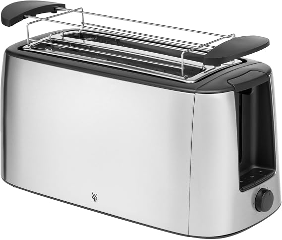 WMF Bueno Pro Steel Two Compartment Long Chamber 6 Heat Adjustable Silver Toaster 1550 W