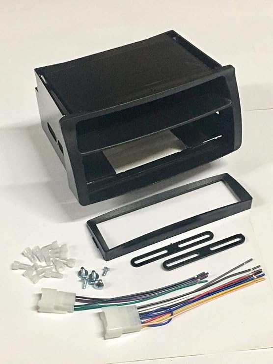 Car Stereo Dash Kit and Wire Harness for Installing a Single Din Radio for 2003-2008 Toyota Corolla