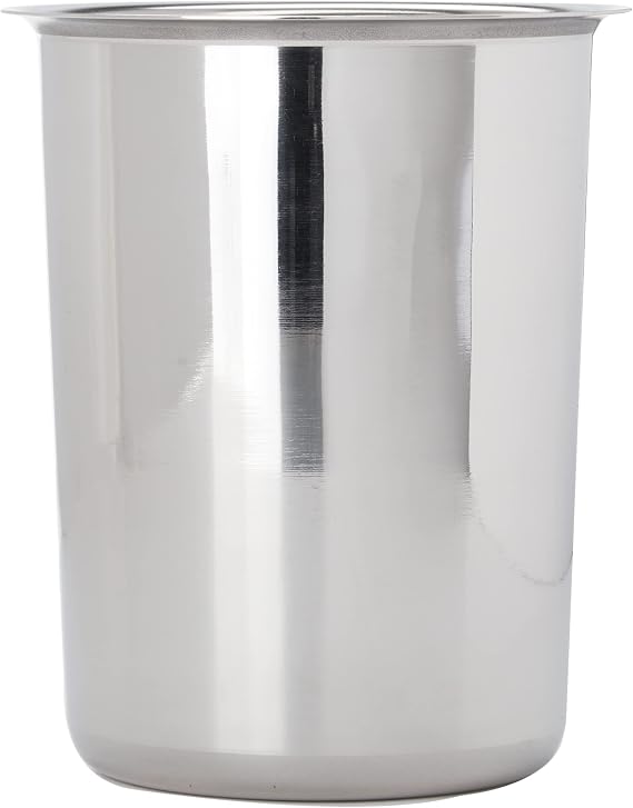 Winco 1.25 qt Stainless Steel Bain Marie | Bent rim, Great for Hot Holding, Soups, Sauces and Steam Tables
