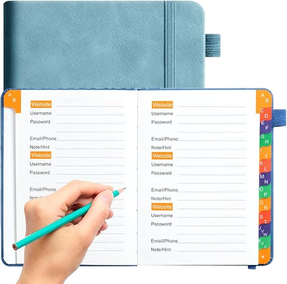 Password Notebook Pocket Log Record Notebook