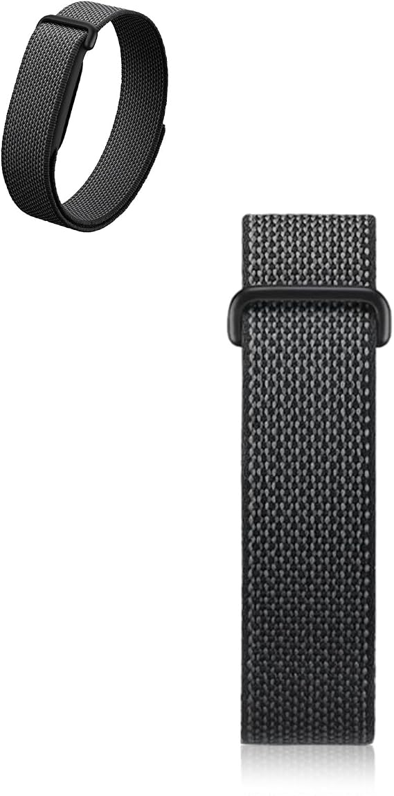 Google Fitbit Airナイロンバンド、面ファスナー交換ストラップ、通気性のあるスポーツループ、Fitbit Airスクリーンレスフィットネストラッカー用の調節可能な織物リストバンド、オリジナルではありません。