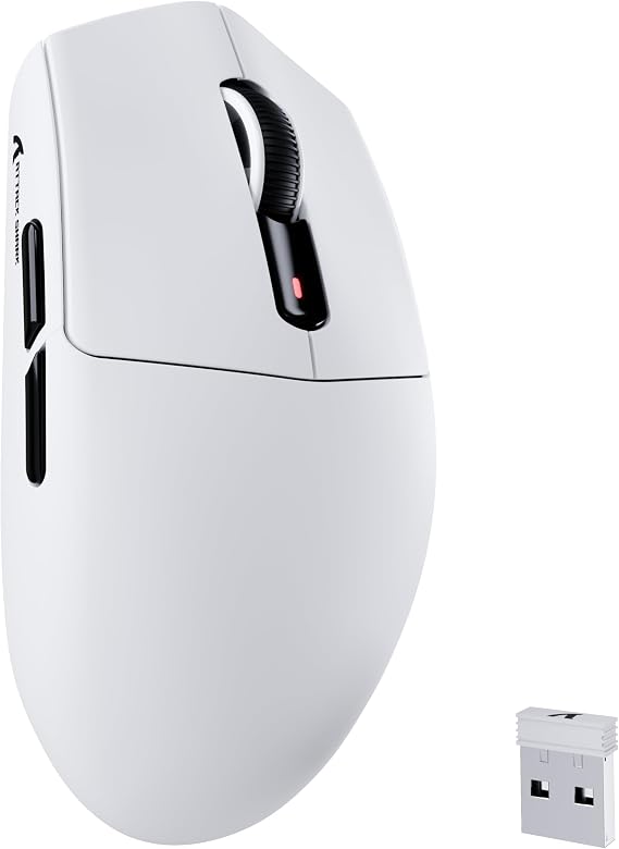 ATTACK SHARK G3 Wireless Gaming Mouse, Ultra Lightweight 59g ±3g, Equipped with BK52820 Chip, 22000DPI Phase PAW3311 Sensor, 3 Modes Wired / Bluetooth/2.4GHz, Programmable Driver, 500mAh High